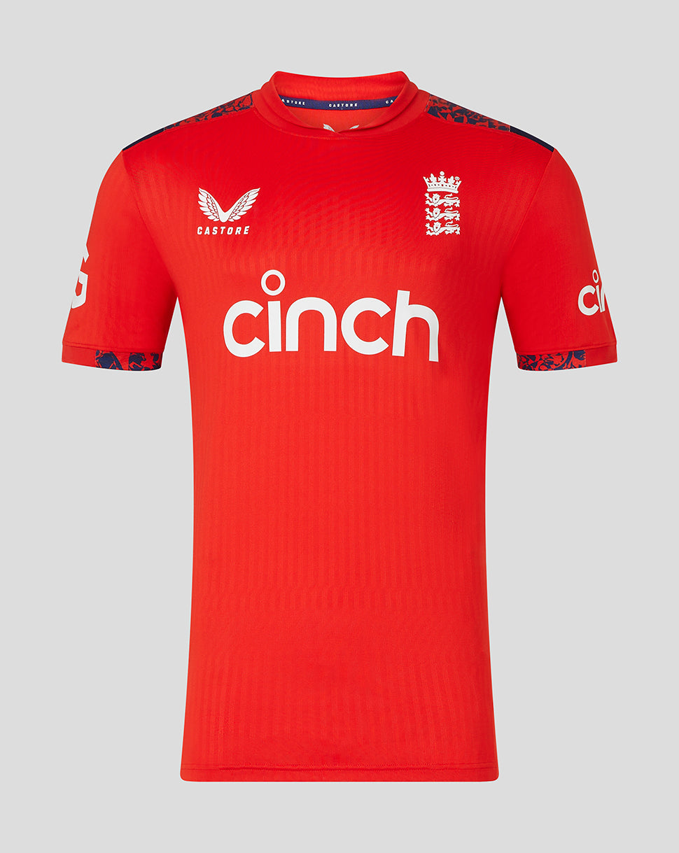 England Cricket Heren 24/25 Pro T20 Shirt - Rood