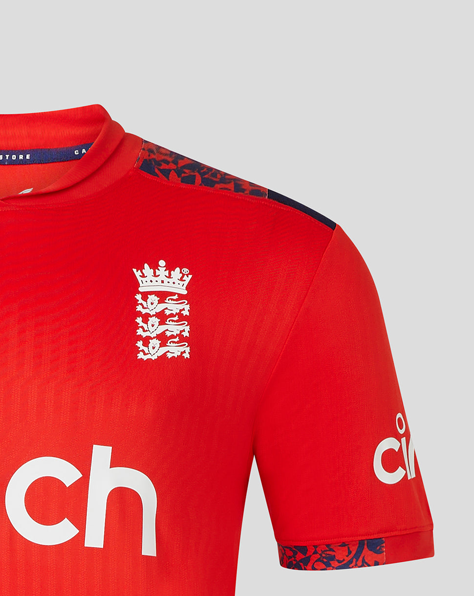 England Cricket Heren 24/25 Pro T20 Shirt - Rood