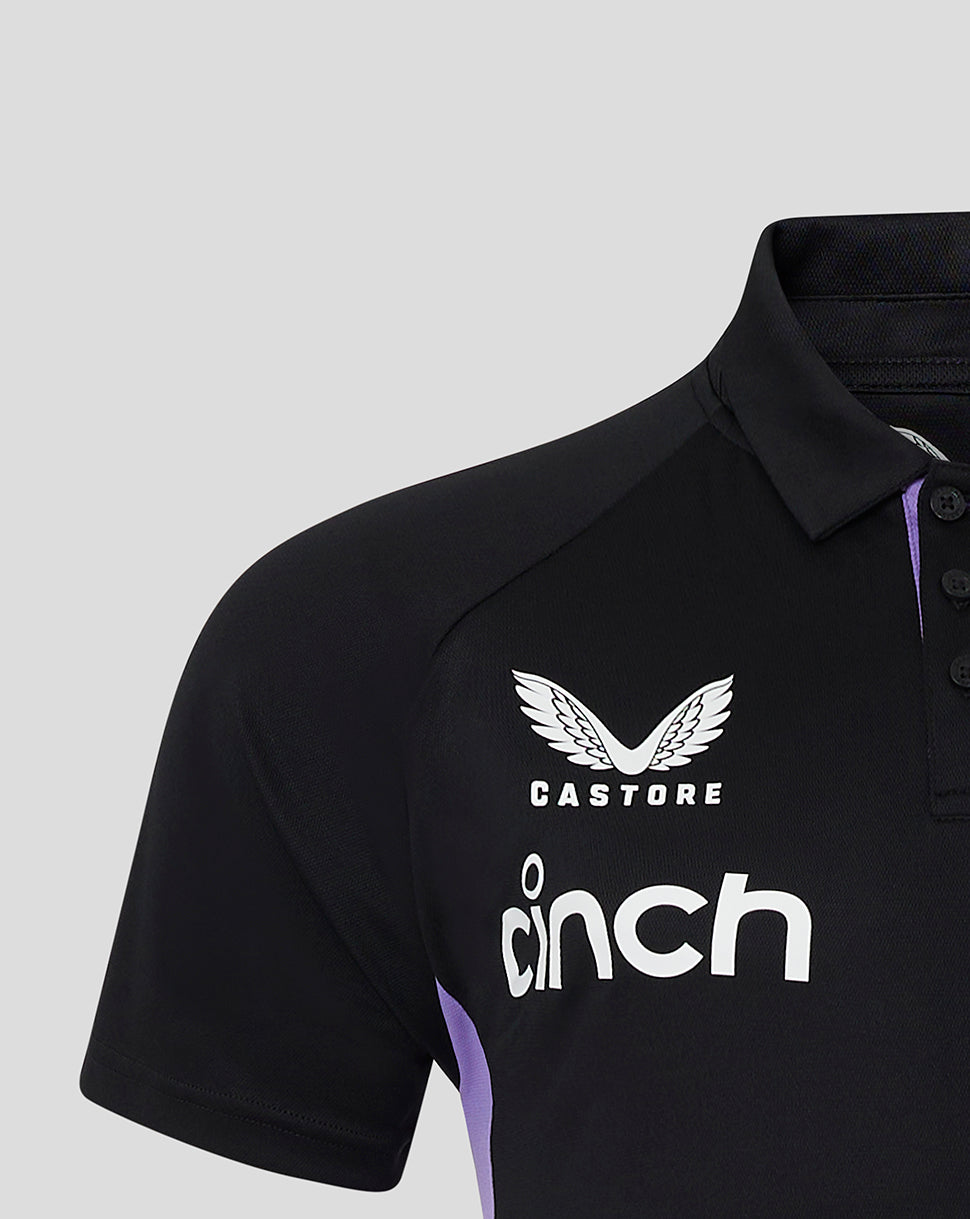 Polo England Cricket Hombre 24/25 Presentation - Negro/Morado