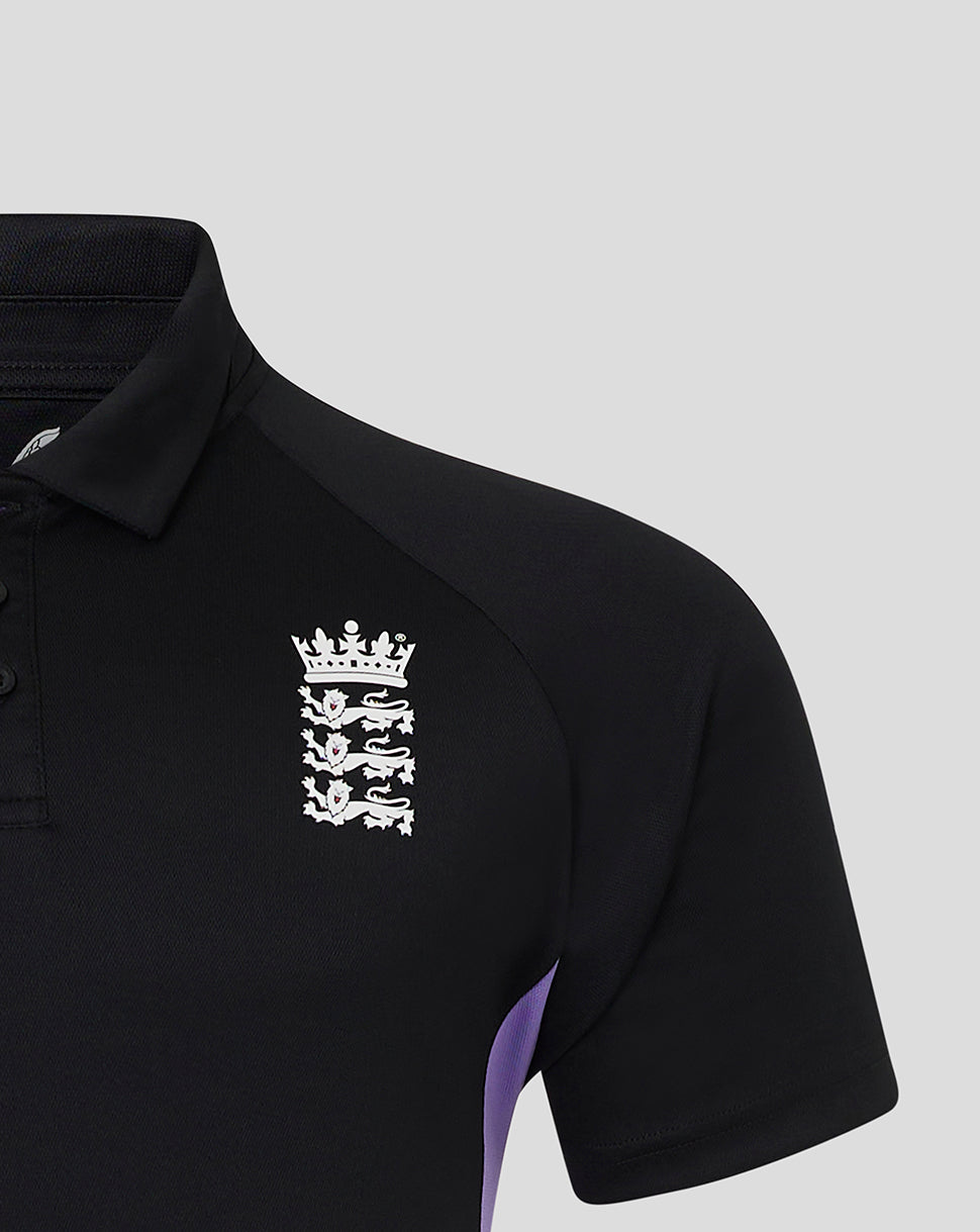 Polo England Cricket Hombre 24/25 Presentation - Negro/Morado