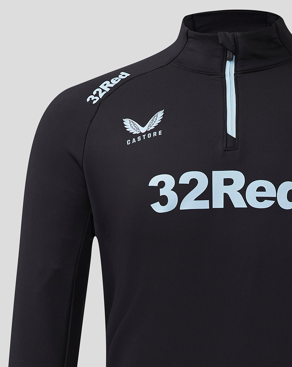 Prenda de entrenamiento Pro Coaches con media cremallera Rangers 24/25 de hombre - Negro