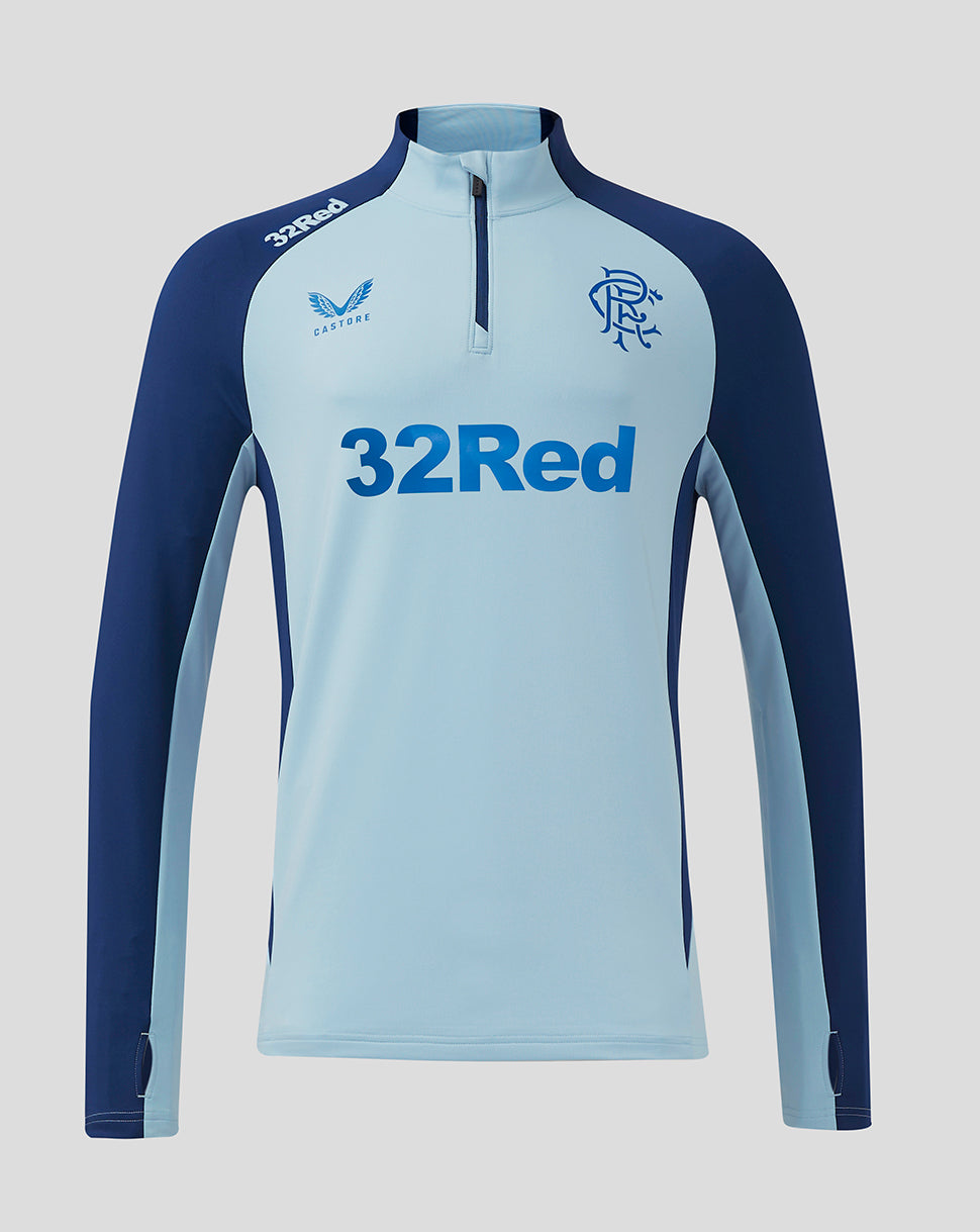 Rangers heren 24/25 Pro Players training 1/4 zip top - Lichtblauw