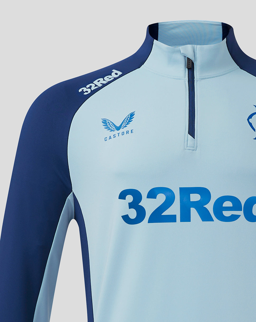 Rangers heren 24/25 Pro Players training 1/4 zip top - Lichtblauw