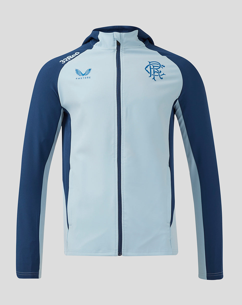 Rangers Heren 24/25 Pro Players Presentation Met capuchon Jas - Lichtblauw