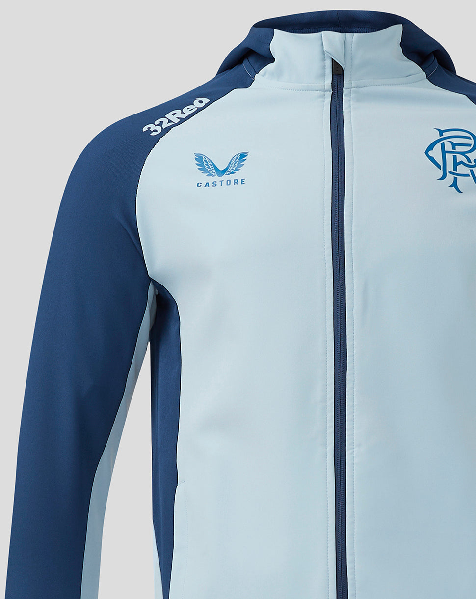 Rangers Heren 24/25 Pro Players Presentation Met capuchon Jas - Lichtblauw