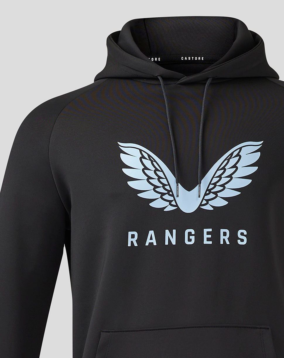 Rangers Men's 24/25 Pro Coaches Flex Logo Hoodie - Black