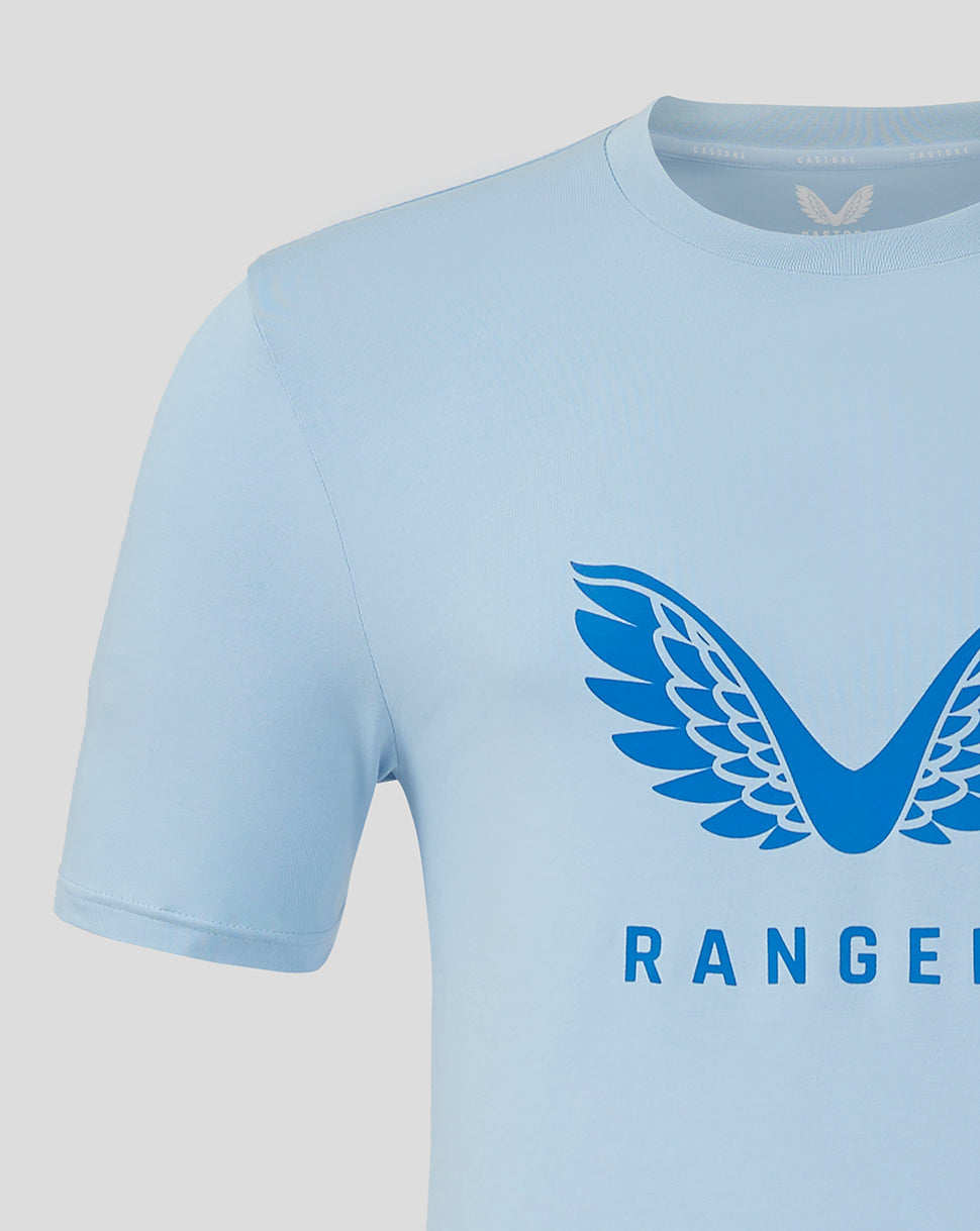 Rangers Men's 24/25 Pro Players Logo T-Shirt - Light Blue