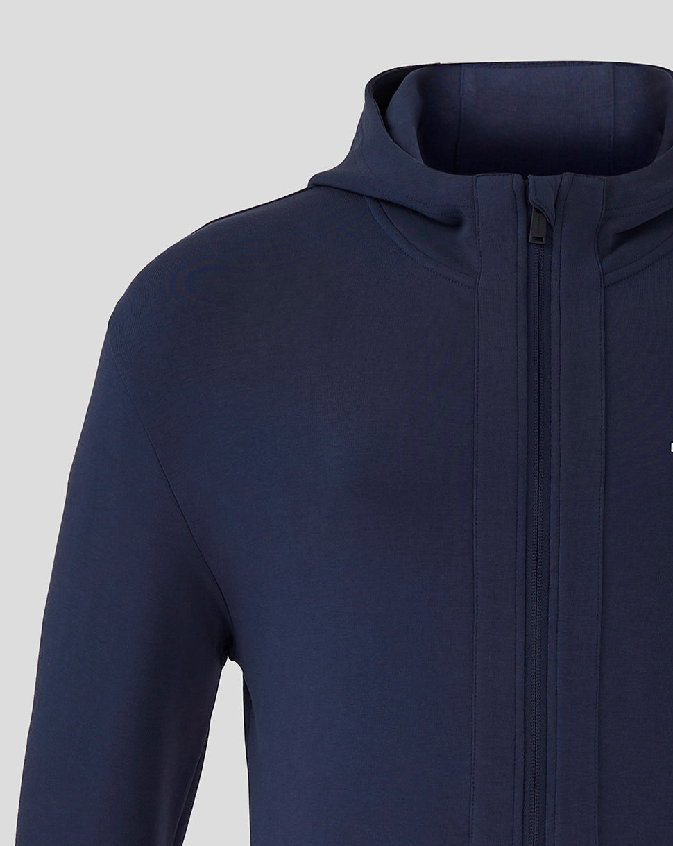 Rangers Herren 24/25 Mit Kapuze Travel Jacke - Marineblau