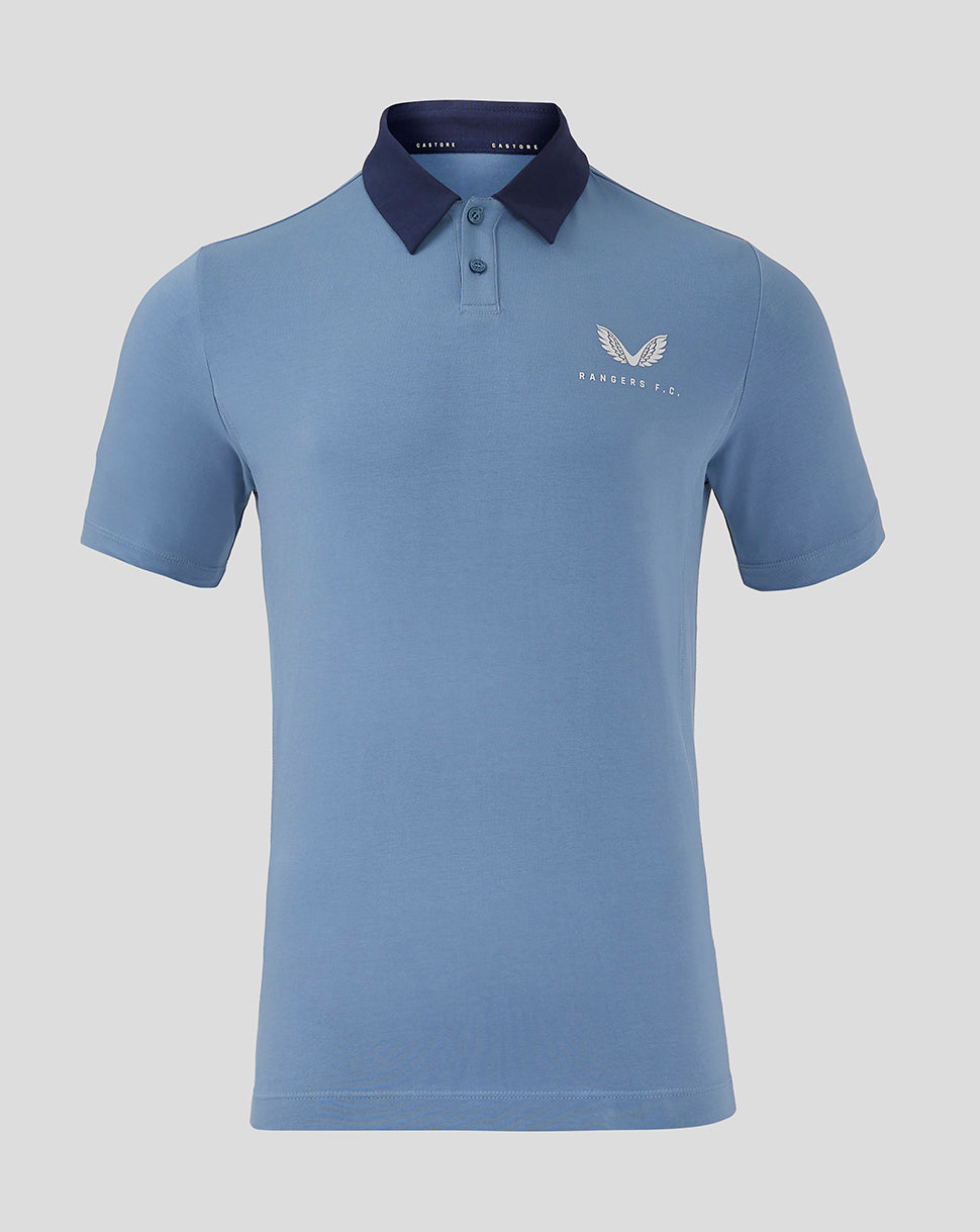 Rangers Heren 24/25 Travel Poloshirt - Blauw