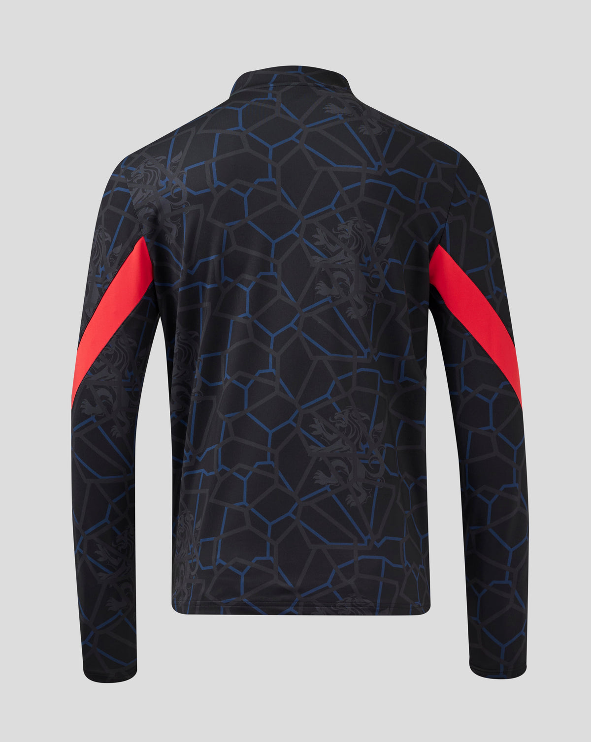 Capa intermedia Third Matchday con media cremallera Rangers 24/25 de hombre - Negro/Rojo