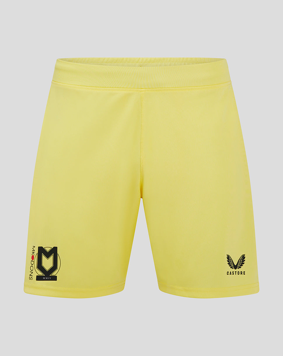 Mk Dons Men's 24/25 Away Goal Keeper Short - Yellow