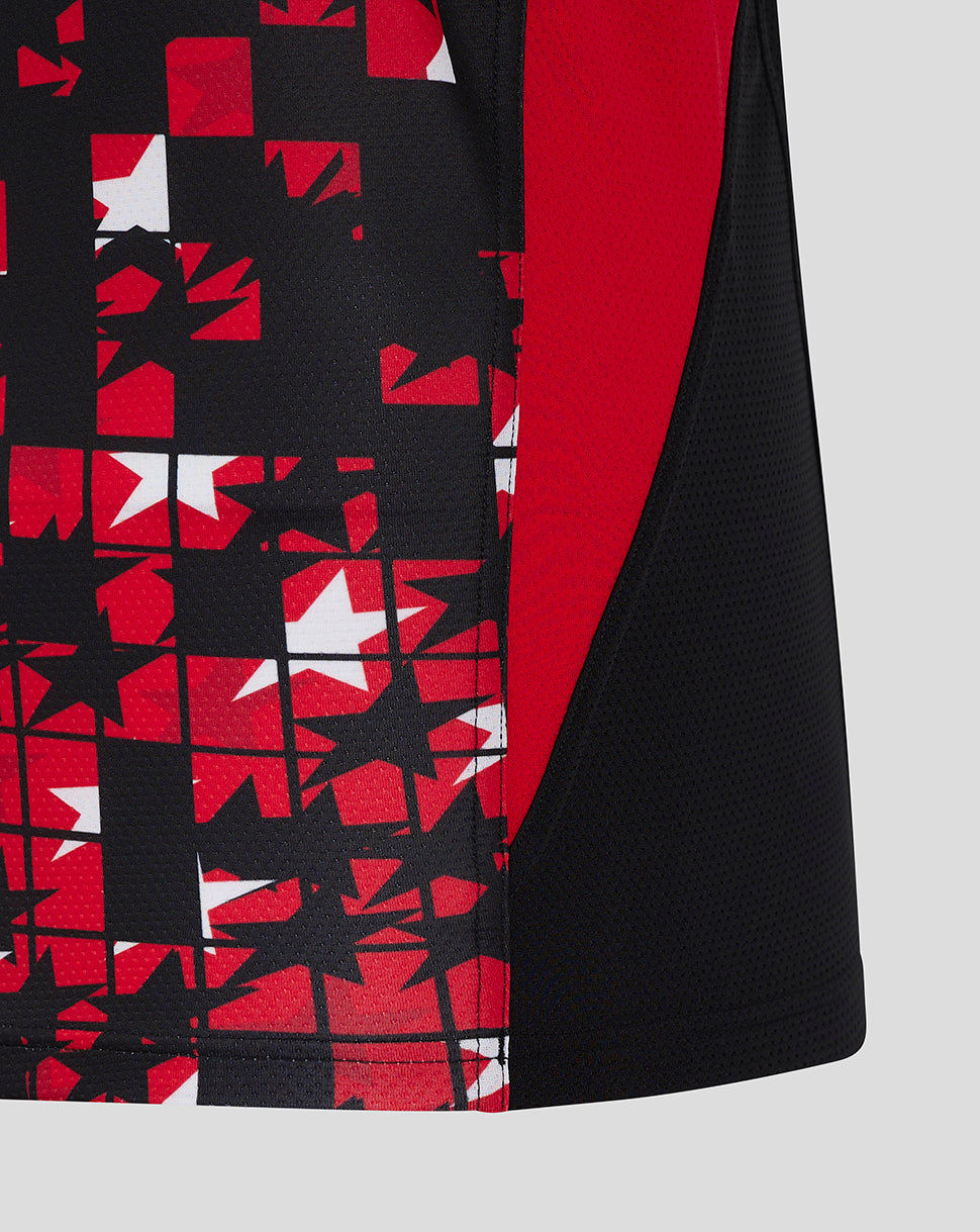 Chaleco Saracens Hombre 24/25 Matchday – Negro/Rojo - Negro/Rojo