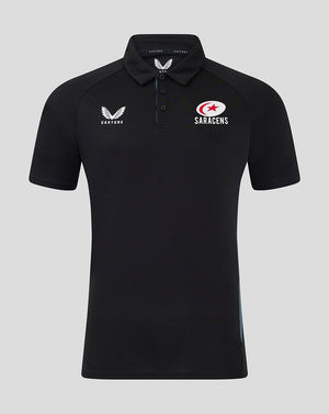 Saracens Men's 24/25 Presentation Polo - Black