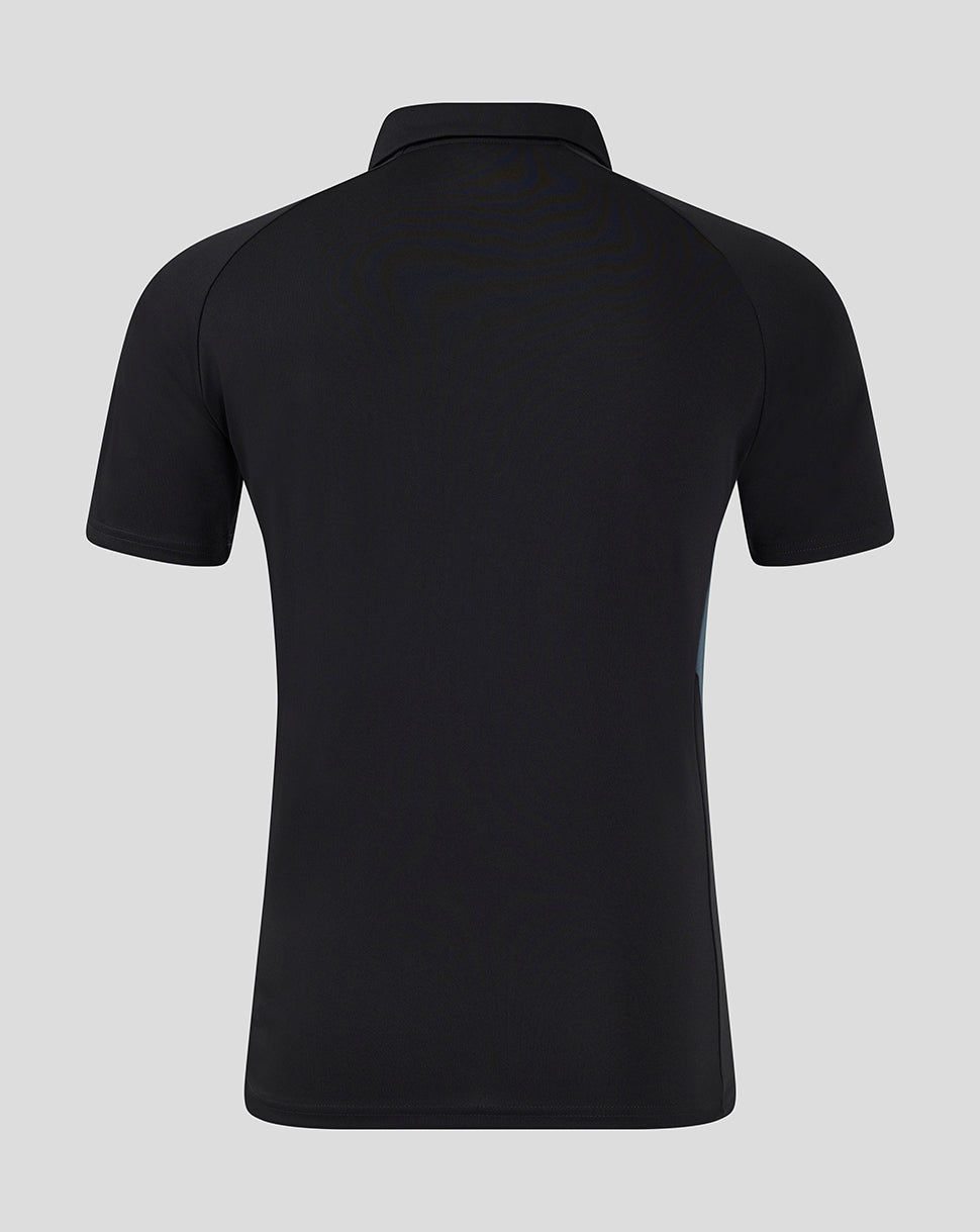 Saracens Men's 24/25 Presentation Polo - Black - Black