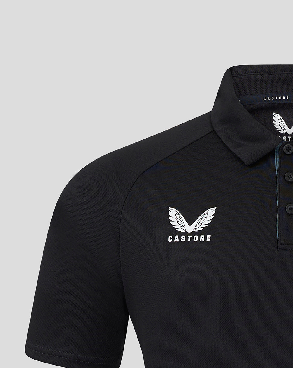 Saracens Men's 24/25 Presentation Polo - Black - Black
