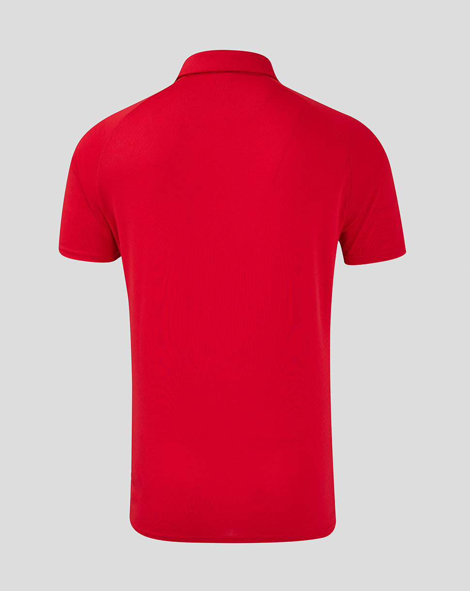 Saracens Herren 24/25 Presentation Poloshirt – Rot - Rot