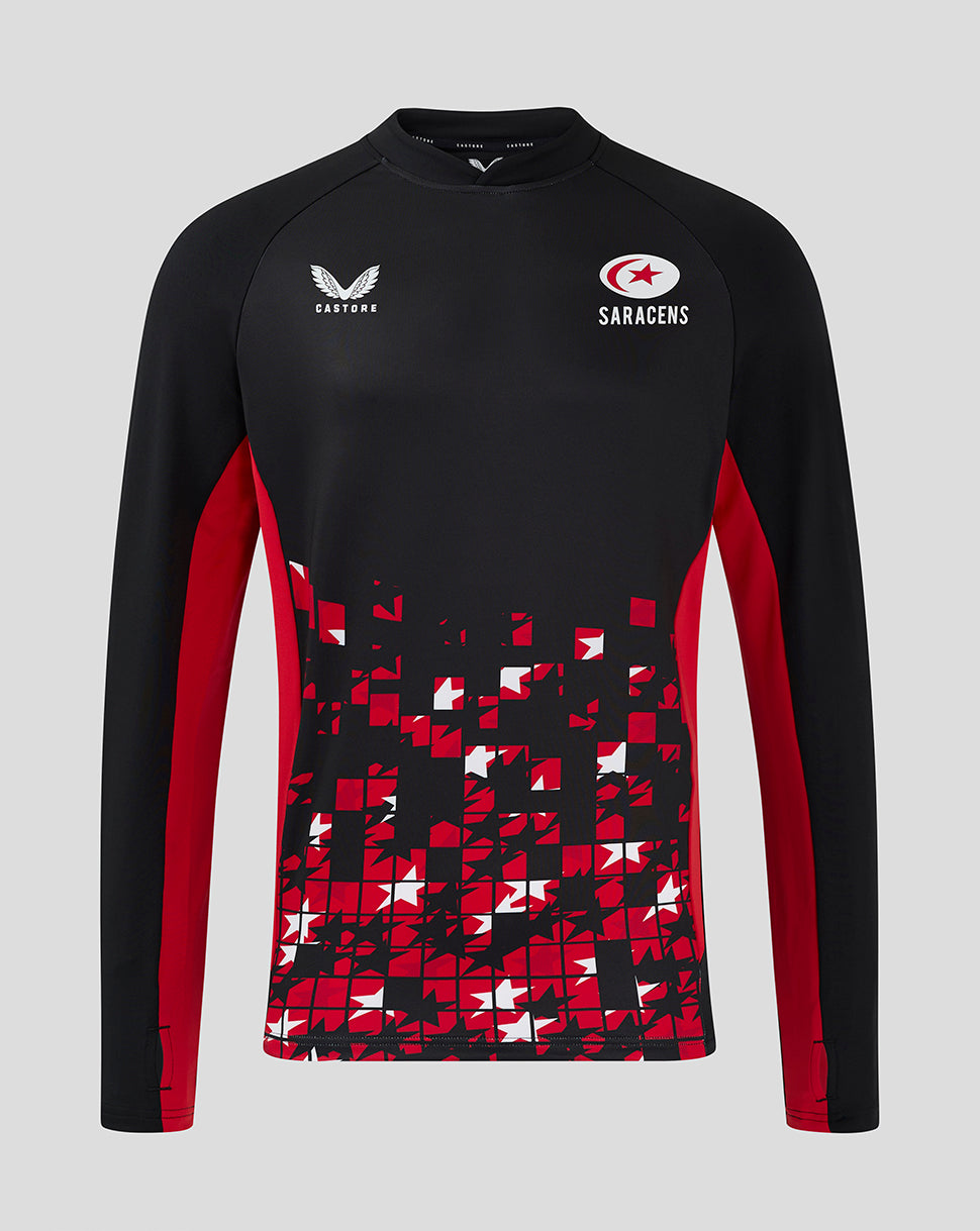 Capa intermedia Saracens Hombre 24/25 Matchday – Negro/Rojo - Negro/Rojo