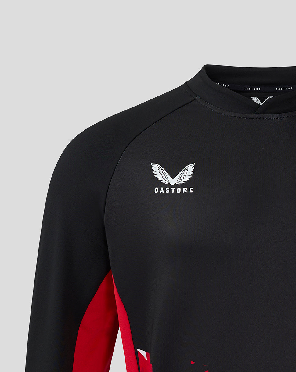 Capa intermedia Saracens Hombre 24/25 Matchday – Negro/Rojo - Negro/Rojo