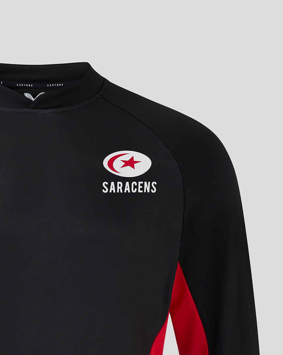 Capa intermedia Saracens Hombre 24/25 Matchday – Negro/Rojo - Negro/Rojo