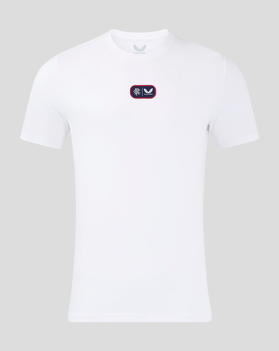 Rangers Men's 24/25 Cotton T-Shirt - White - Brilliant White