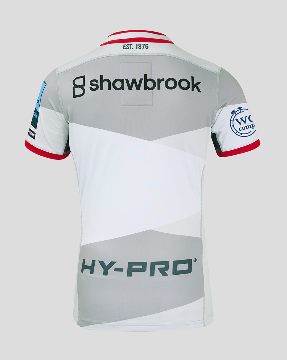Saracens Heren Pro Uit Shirt 24/25 - Grijs/Rood