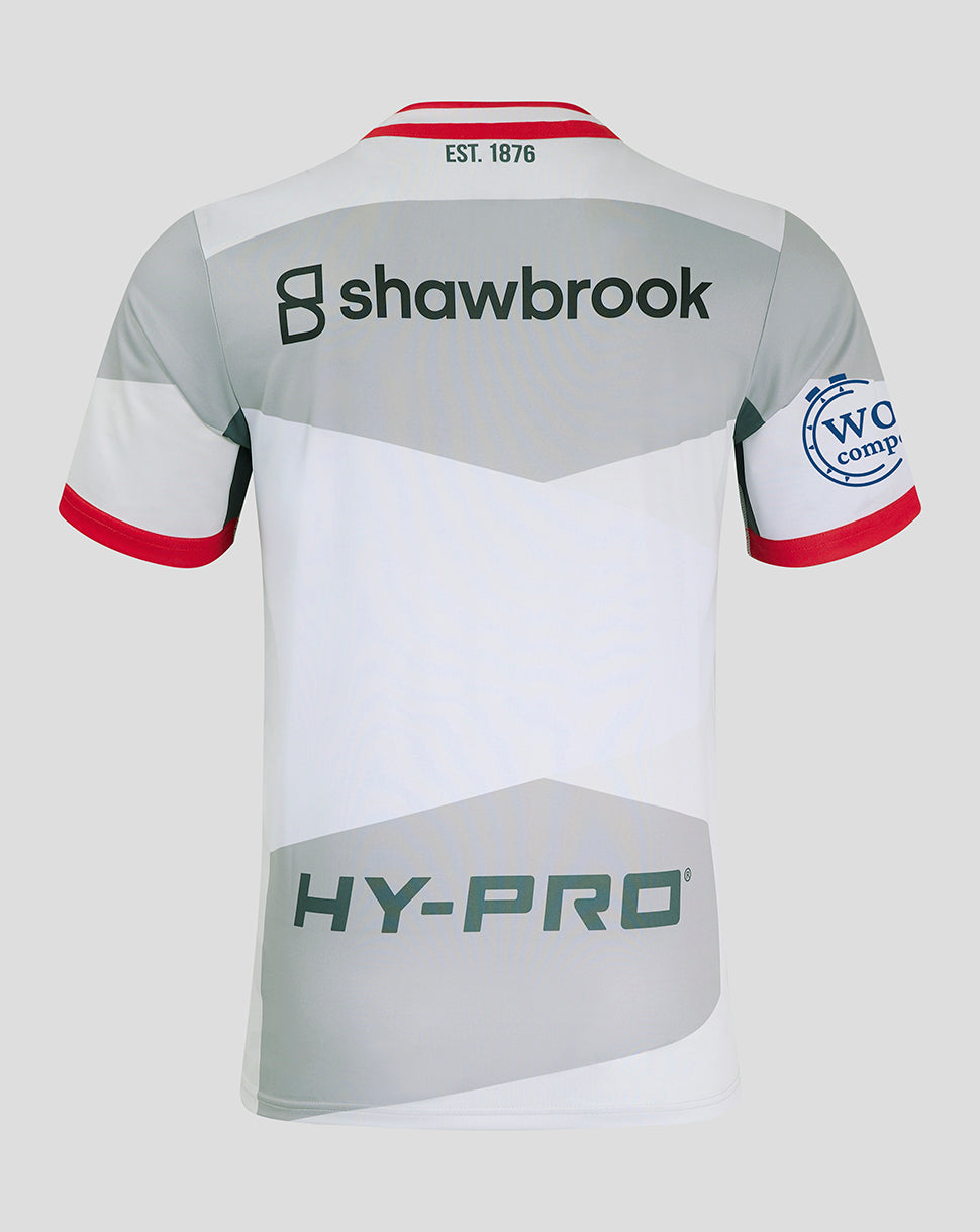 Saracens Heren Uit Shirt 24/25 - Grijs/Rood