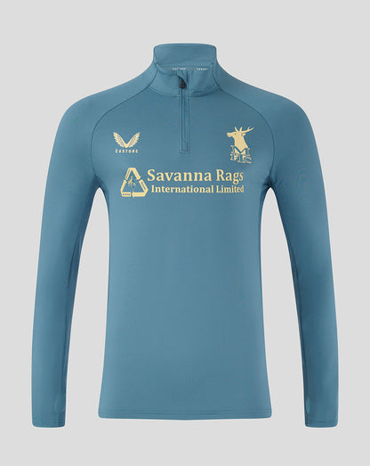 Mansfield Men's 24/25 Training 1/4 Zip - Light Blue