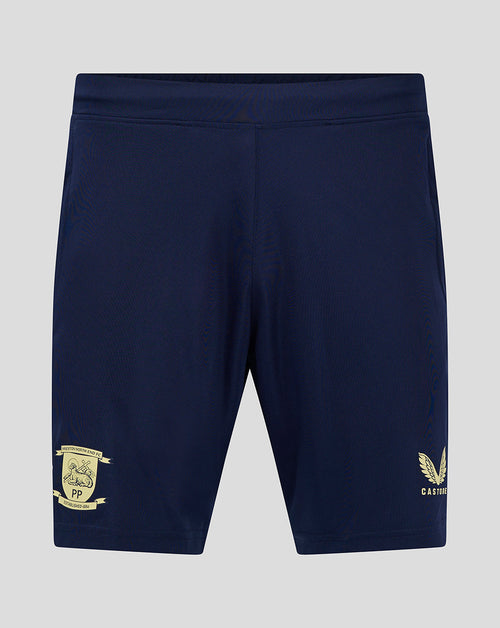 Preston Men's 24/25 Training Shorts With Pockets - Navy