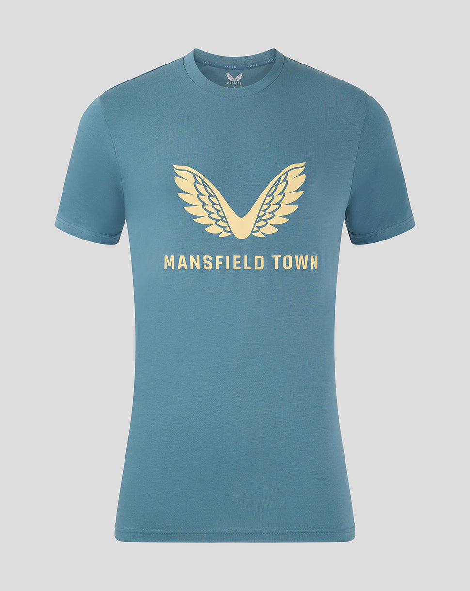 Mansfield Men's 24/25 Training Logo Tee - Light Blue