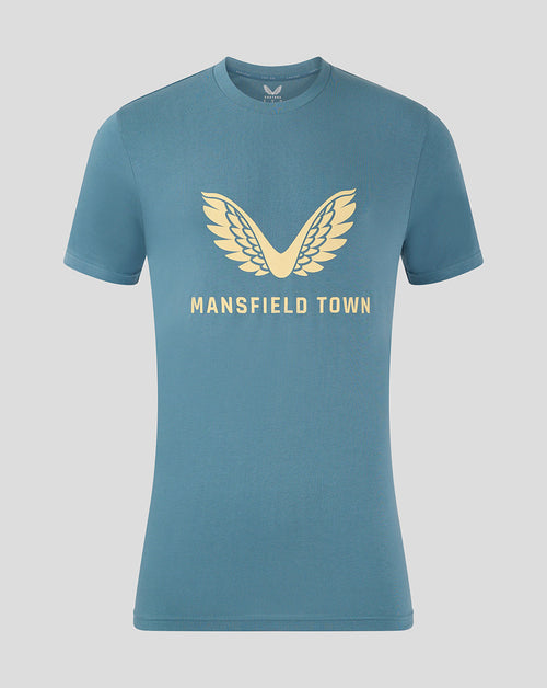 Mansfield Men's 24/25 Training Logo Tee - Light Blue