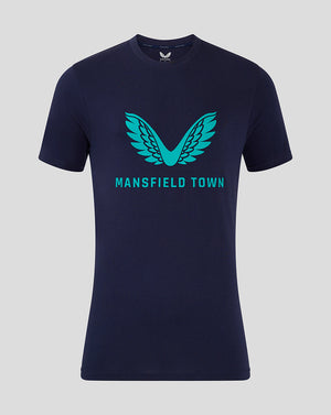Mansfield Men's 24/25 Training Logo Tee - Navy