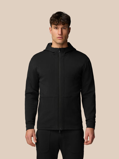 Travel Full Zip Hoodie - Black