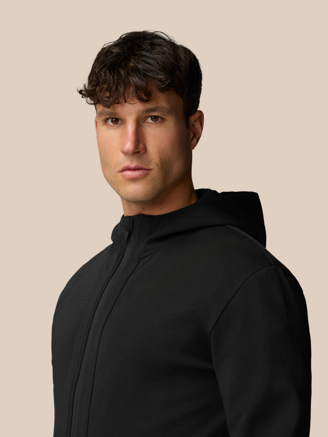 Travel Full Zip Hoodie - Black