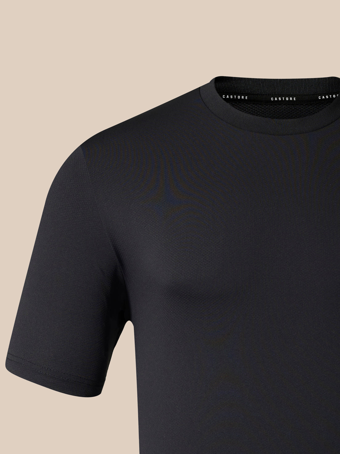 Heren T-shirt met korte mouw – zwart - Zwart