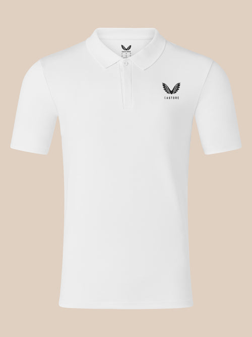 Men's Short Sleeve Cotton Polo - White