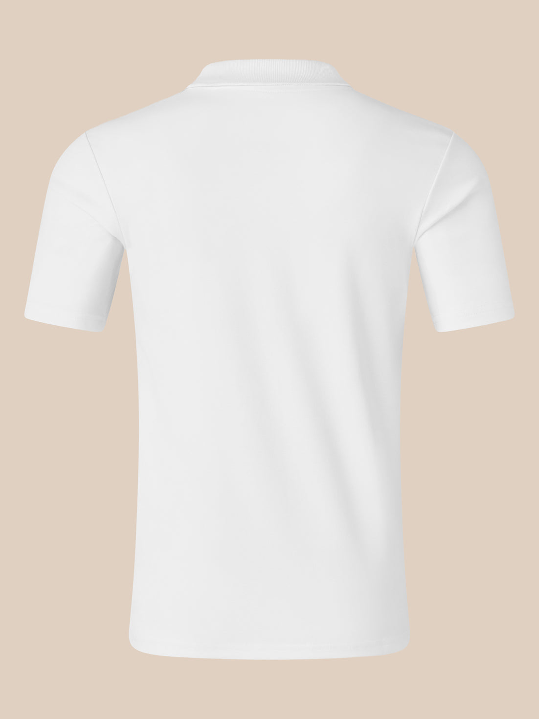 Short Sleeve Men's Polo - White