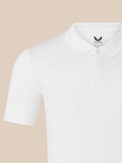 Men's Short Sleeve Cotton Polo - White