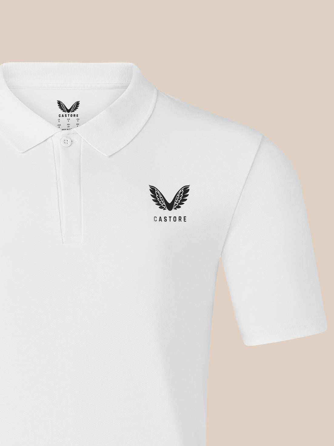 Short Sleeve Men's Polo - White