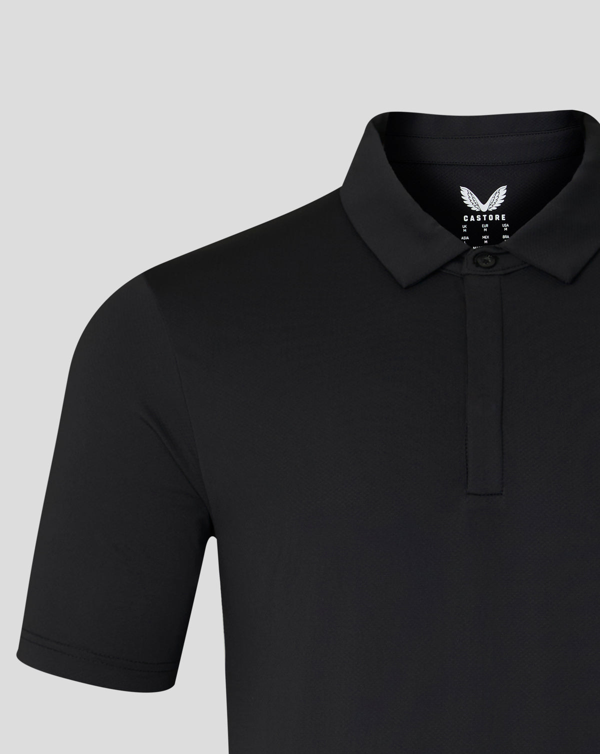 Heren poloshirt met korte mouw – zwart - Zwart