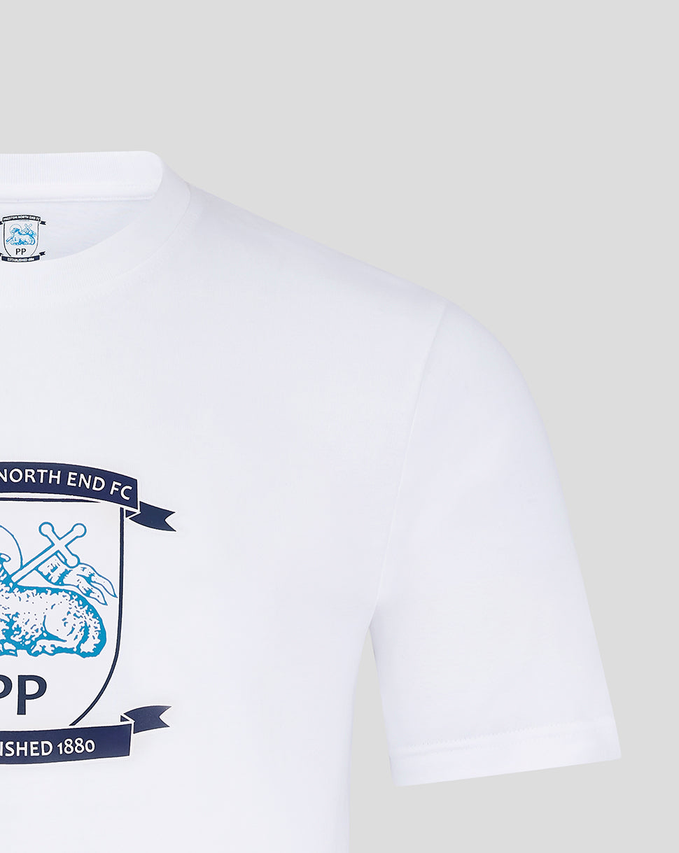 Herren 24/25 Core Crest T-Shirt 1 – Weiss - Brilliant White