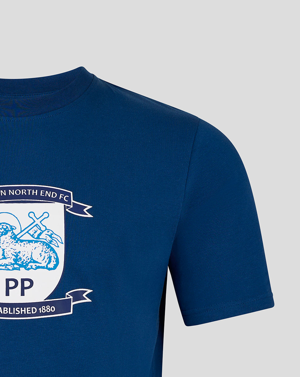 Men's 24/25  Crest T-Shirt - Navy - Navy Peony