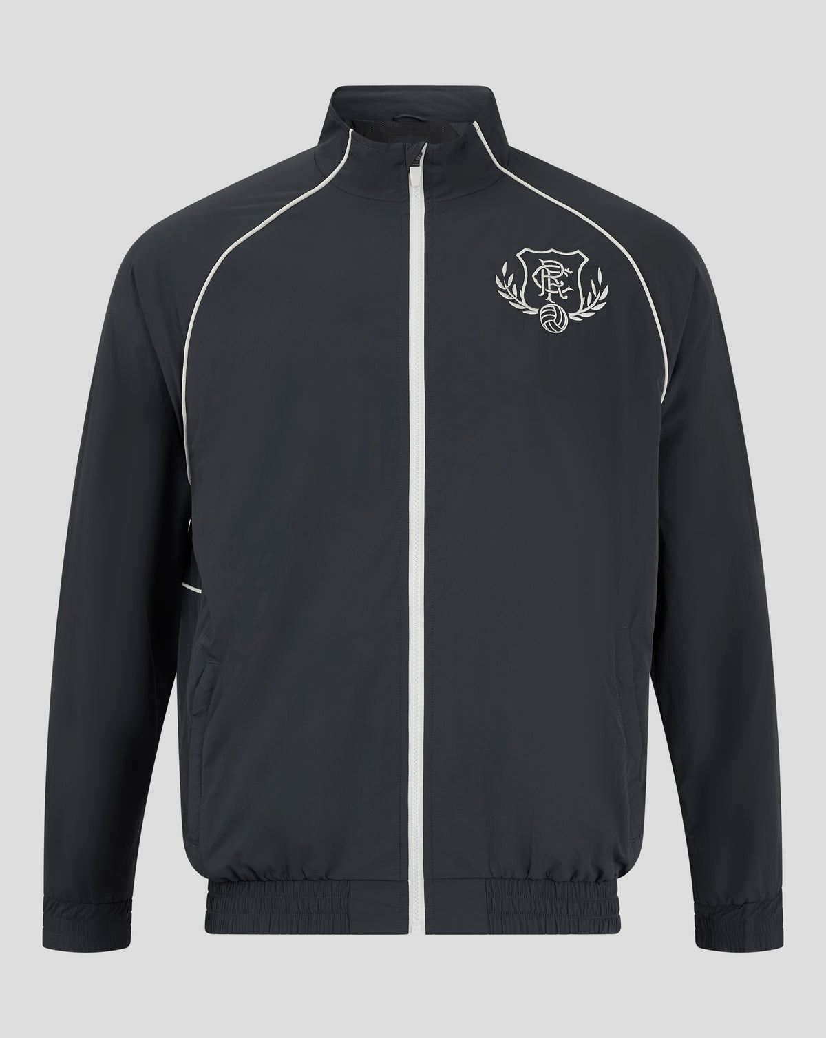 Chaqueta Rangers Hombre 24/25 Contemporary Track - Negro/Gris