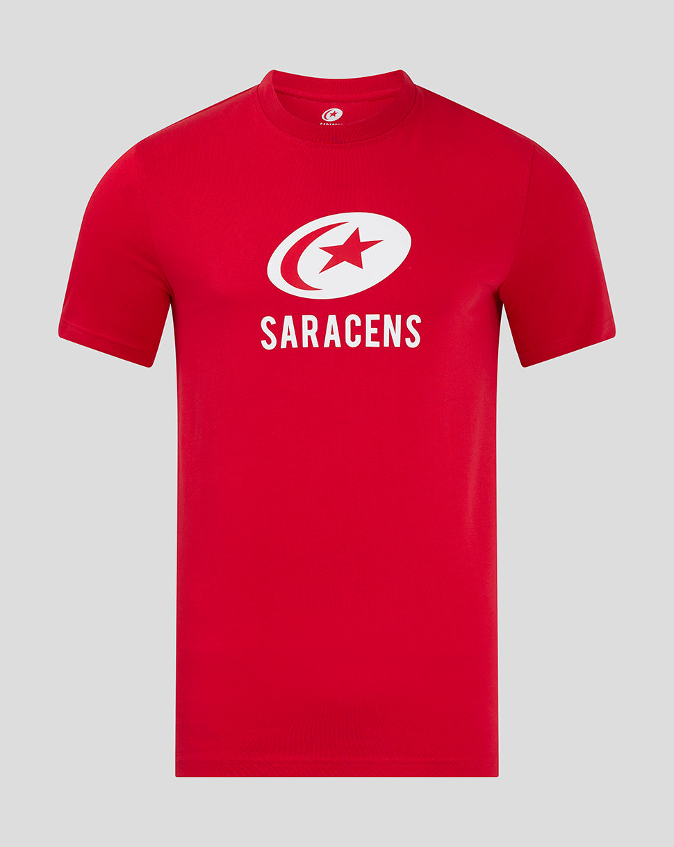 Saracens Men's Core Crest T-Shirt - Red