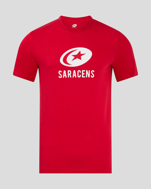 Saracens Men's Core Crest T-Shirt - Red