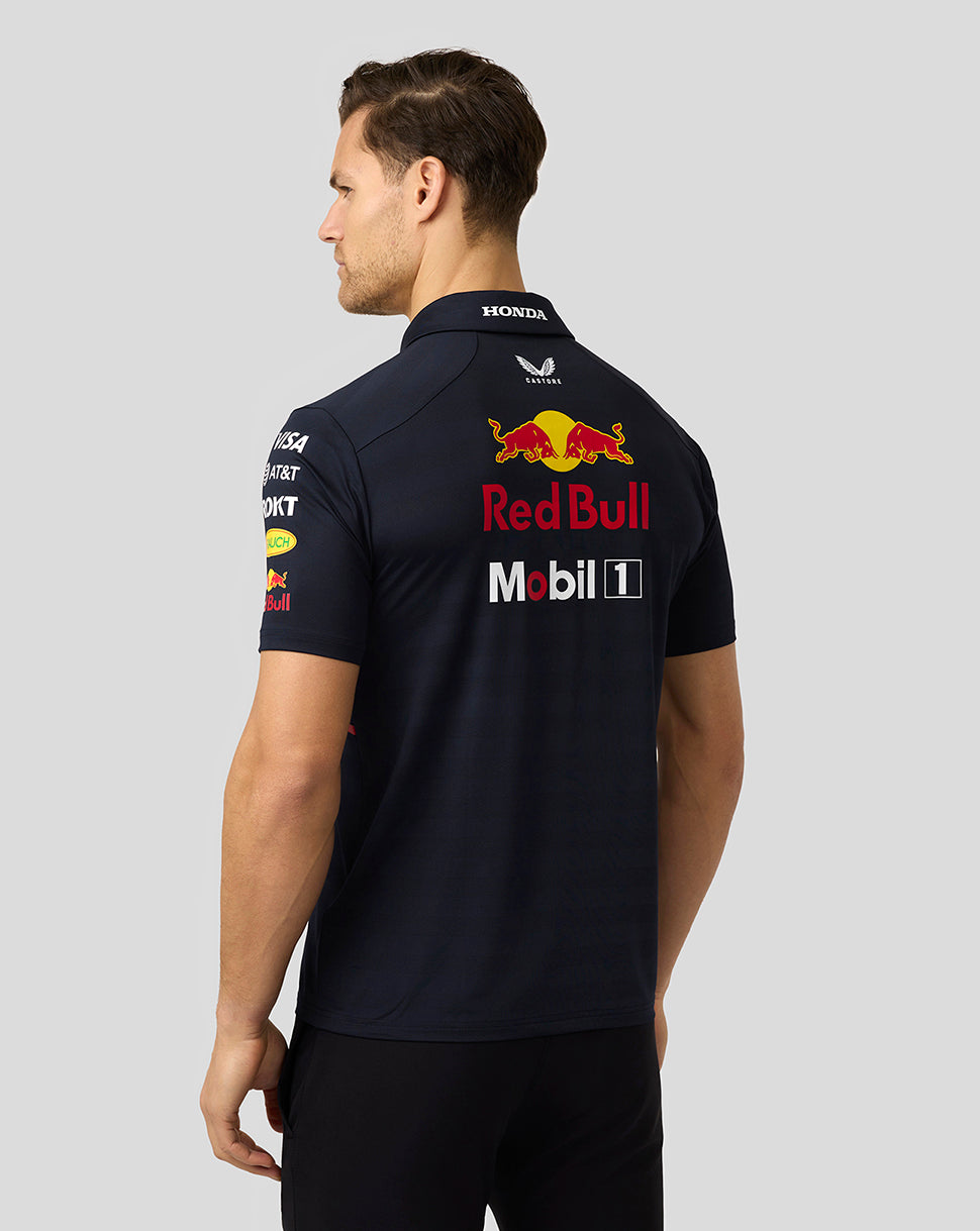 Oracle Red Bull Racing Mens Teamline Short Sleeve Polo Shirt - Night Sky - Night Sky