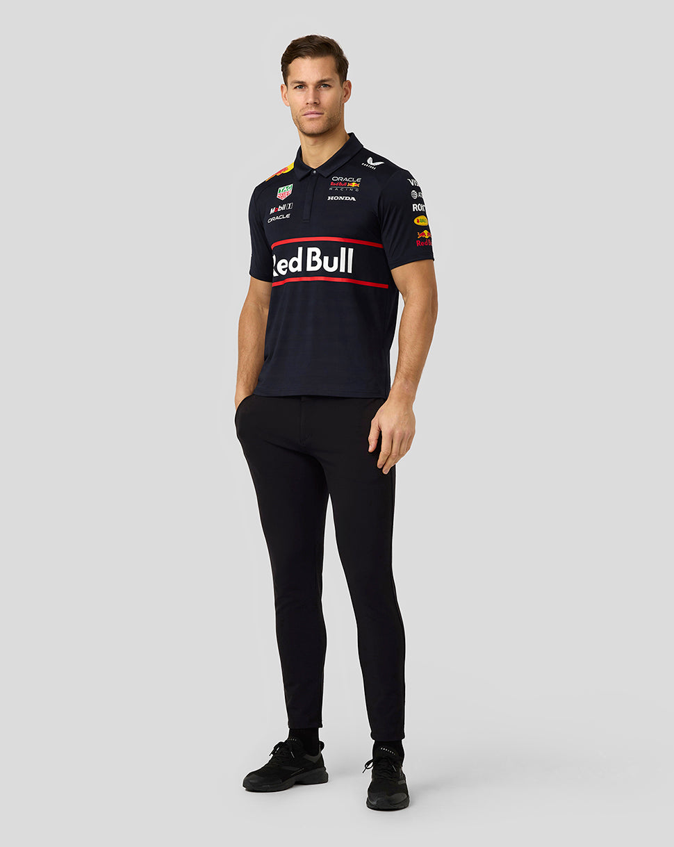 Oracle Red Bull Racing Mens Teamline Short Sleeve Polo Shirt - Night Sky - Night Sky