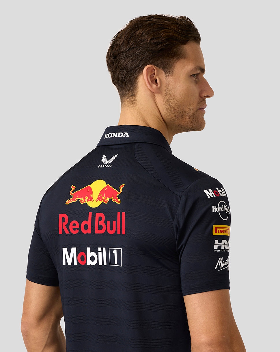 Oracle Red Bull Racing Mens Teamline Short Sleeve Polo Shirt - Night Sky - Night Sky