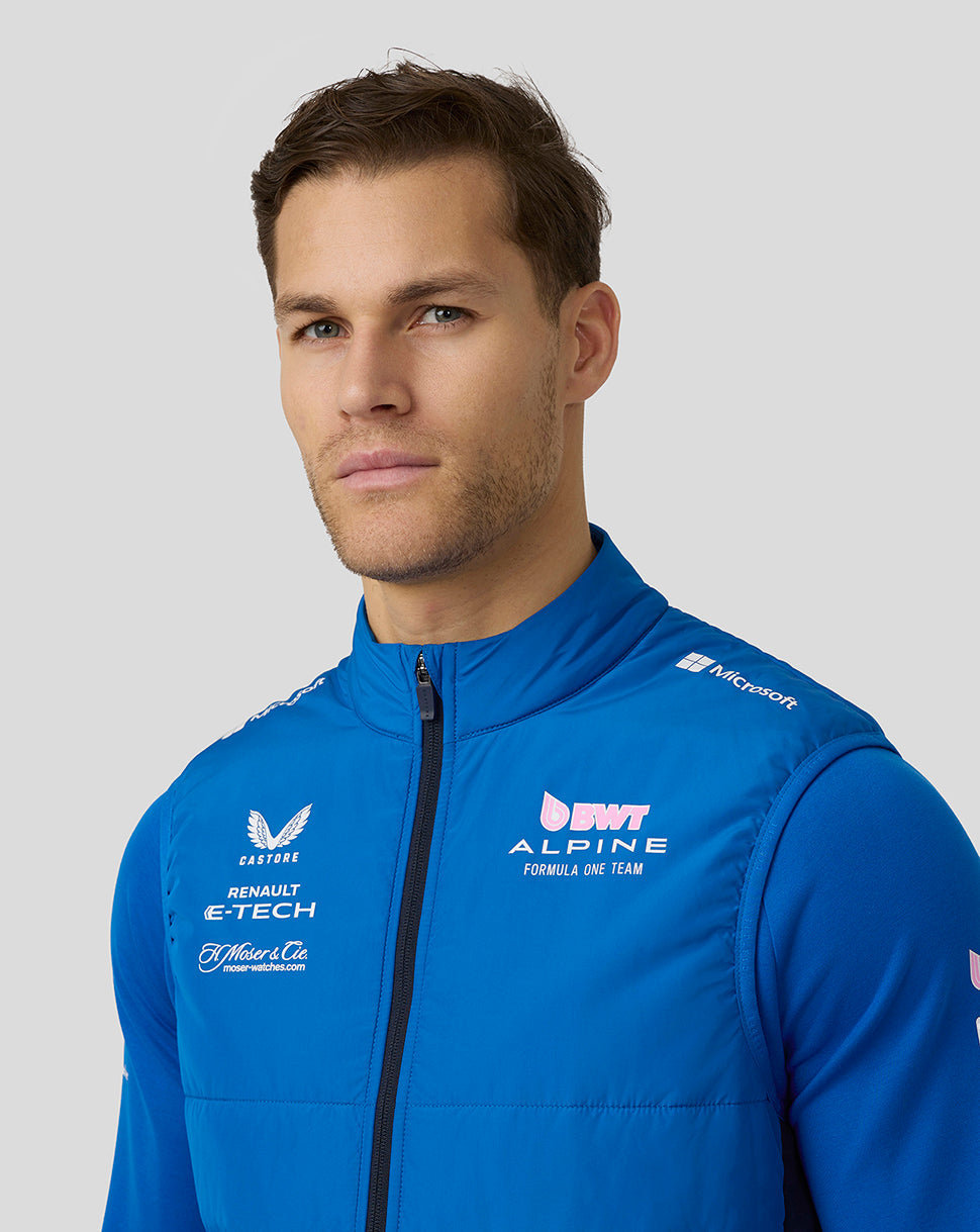Bwt Alpine Formula One Team’s Official Unisex Hybrid Gilet - Lapis Blue
