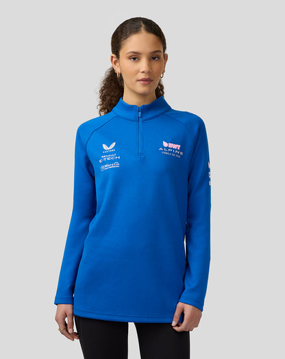 Bwt Alpine Formula One Team’S Official Unisex Quarter Zip Mid-Layer - Lapis Blue