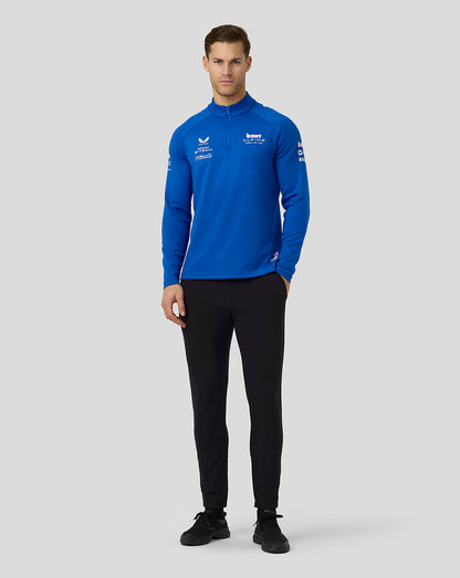 Bwt Alpine Formula One Team’S Official Unisex Quarter Zip Mid-Layer - Lapis Blue